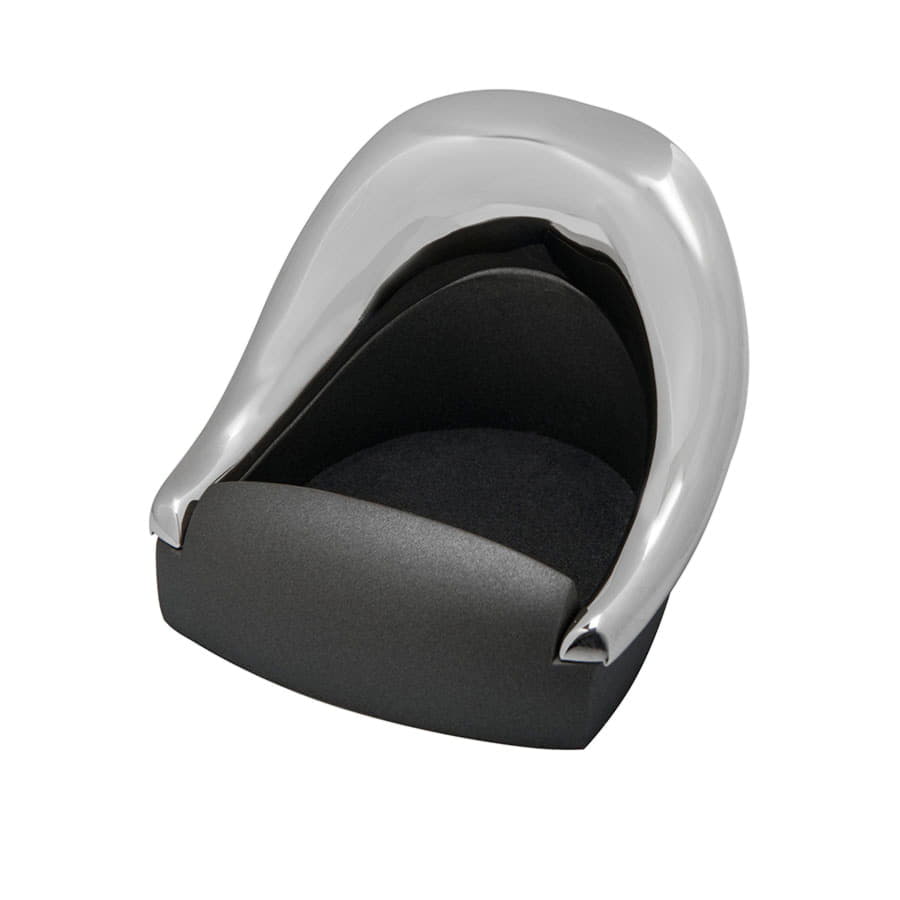 Подставка для  скрепок "КРЕСЛО"; 7,2х6,5х5,1 см; металл; лазерная гравировка, серебристый-1