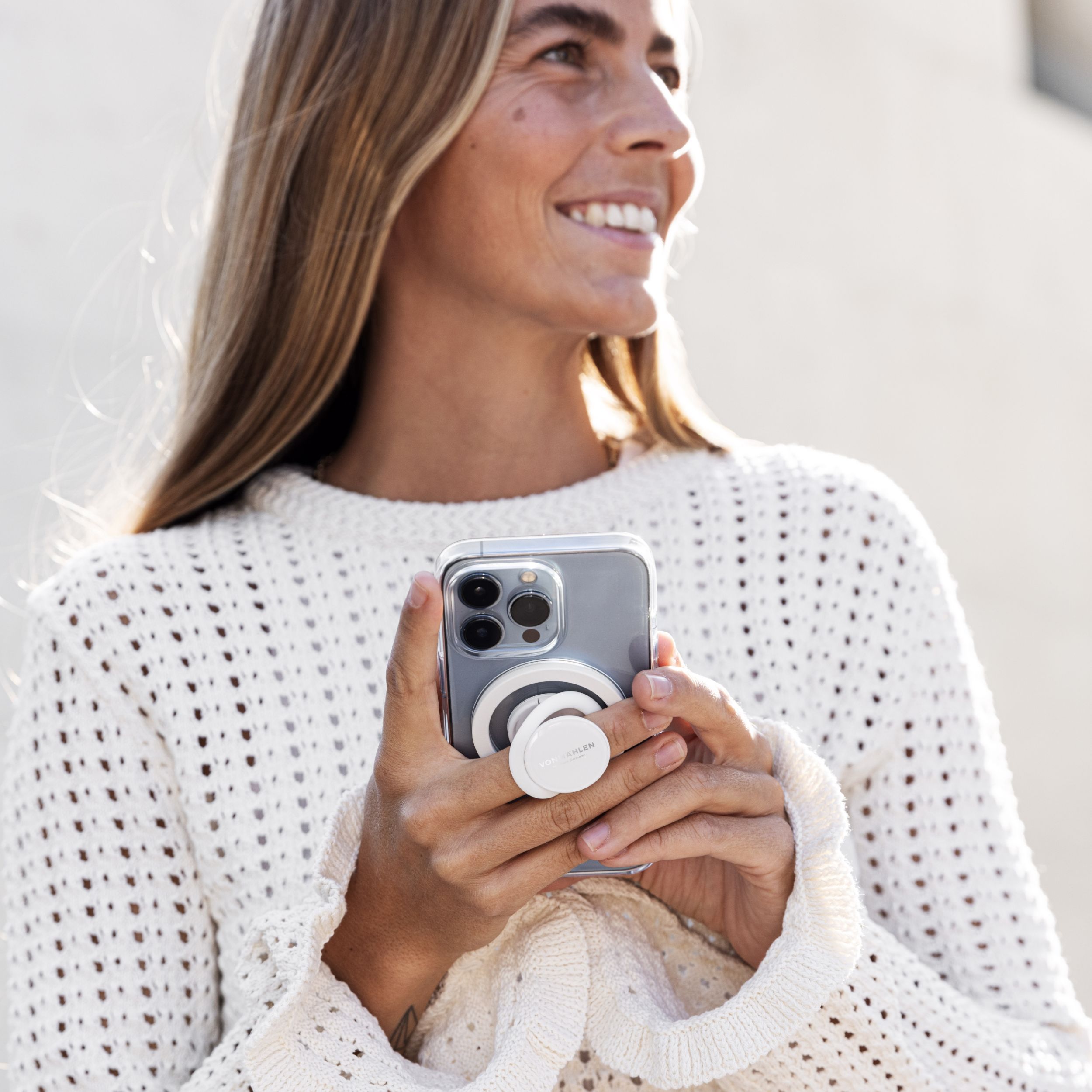 Магнитный держатель для телефона Backflip® Mag, белый-7