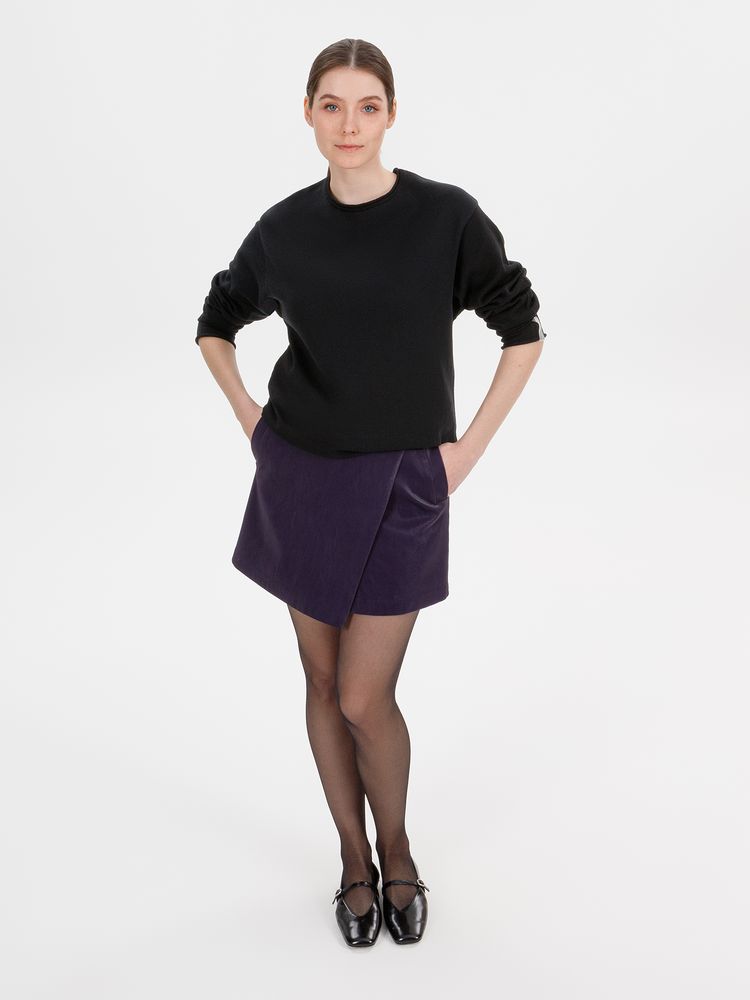 Лонгслив унисекс Siluetti Fuori, черный-3