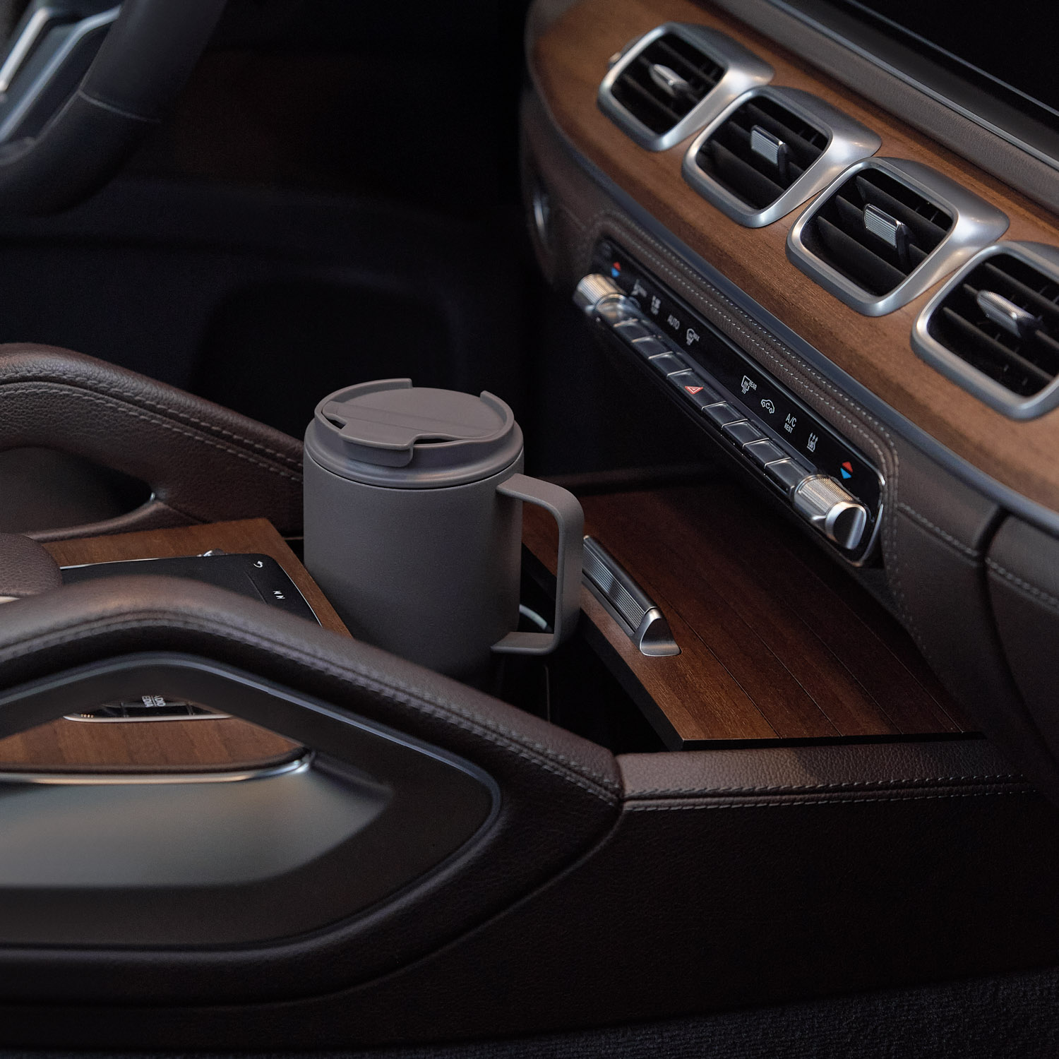 Термокружка вакуумная Авентура (Aventura), серая-7