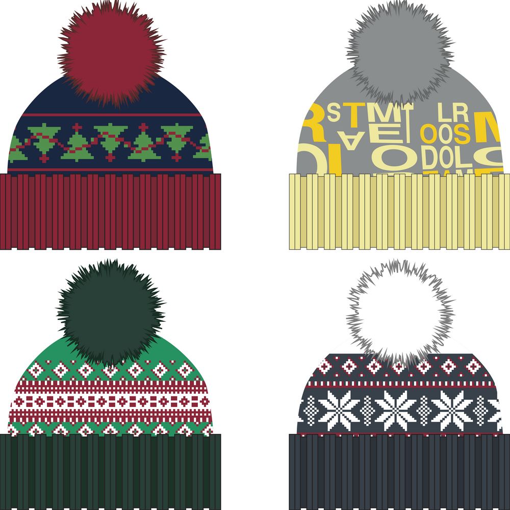 Шапка Joyful на заказ, акрил-1