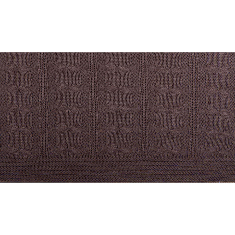 Плед VELVILJE MAXI, капучино, шерсть 30%, акрил 70%, 180*200 см, коричневый-1