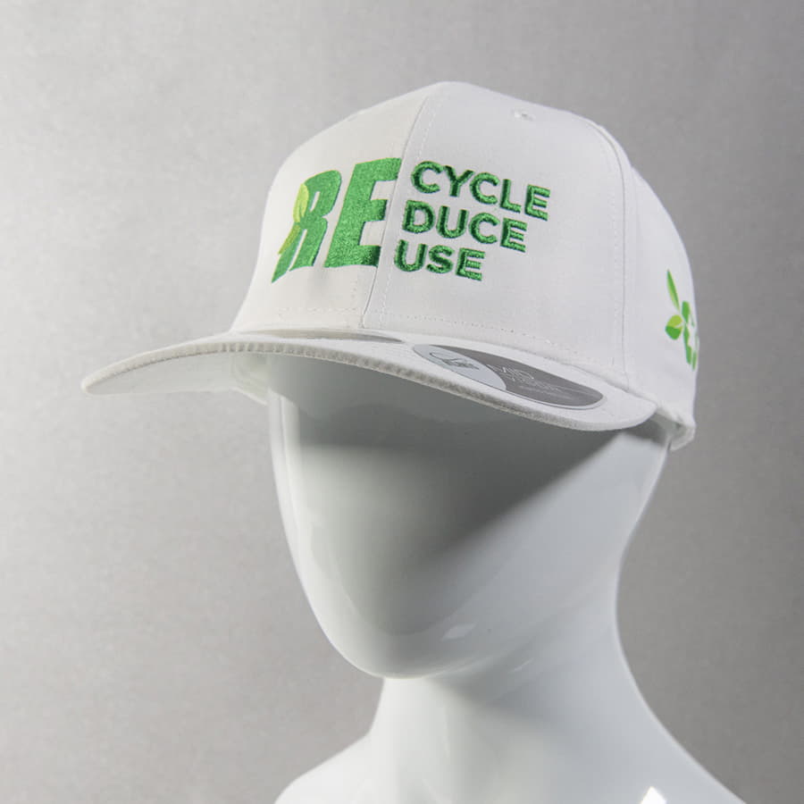 Бейсболка RECY FEEL, переработанный полиэстер, 6 клиньев, пластиковая застежка, черный-2