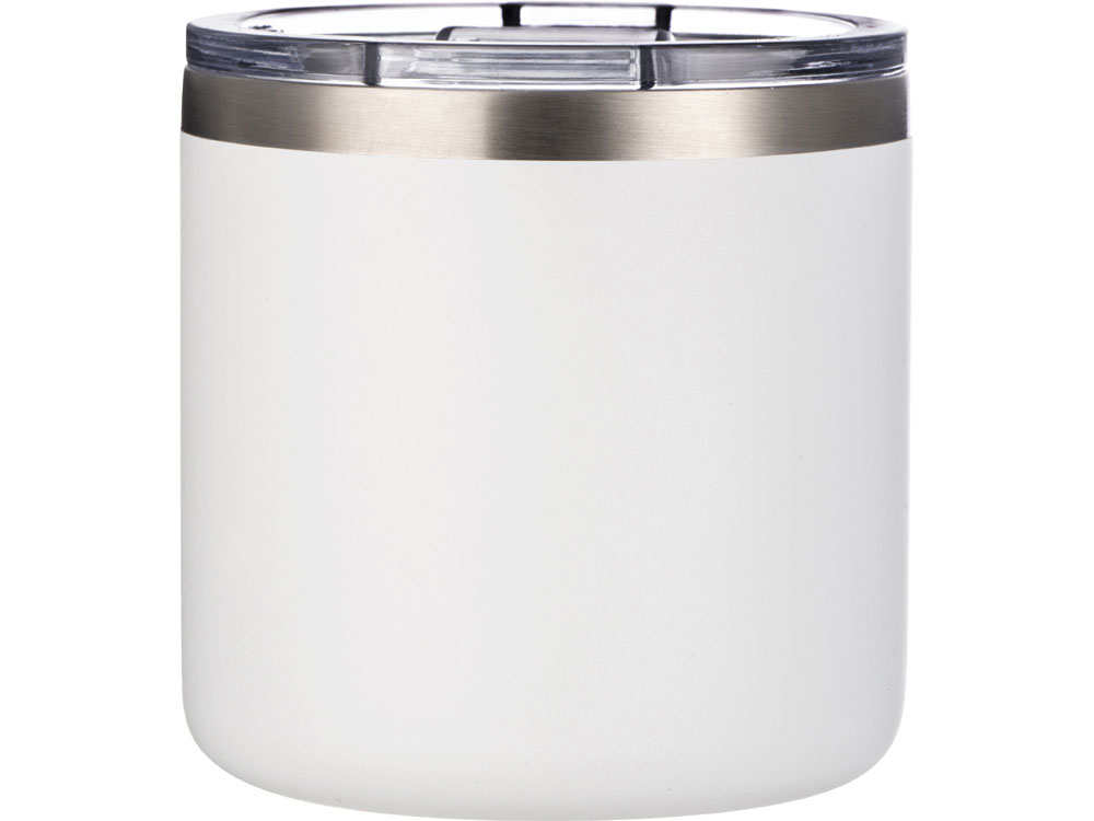 Кружка стальная Alaska с крышкой слайдером, powder coating, белый-3