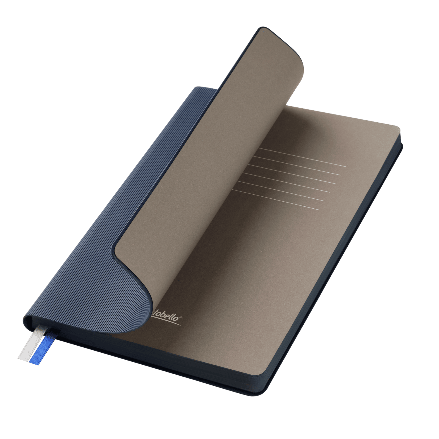 Ежедневник Rain недатированный, синий (без упаковки, без стикера)-0