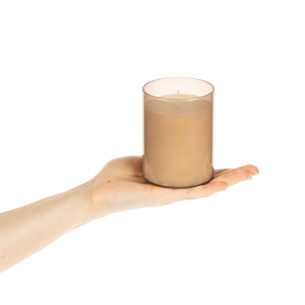 Ароматическая свеча Flikka, сосна и кипарис, бежевая-2