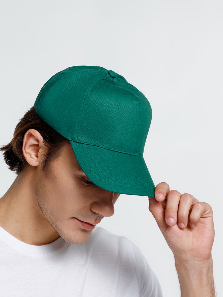 Бейсболка Promo, темно-зеленая-4