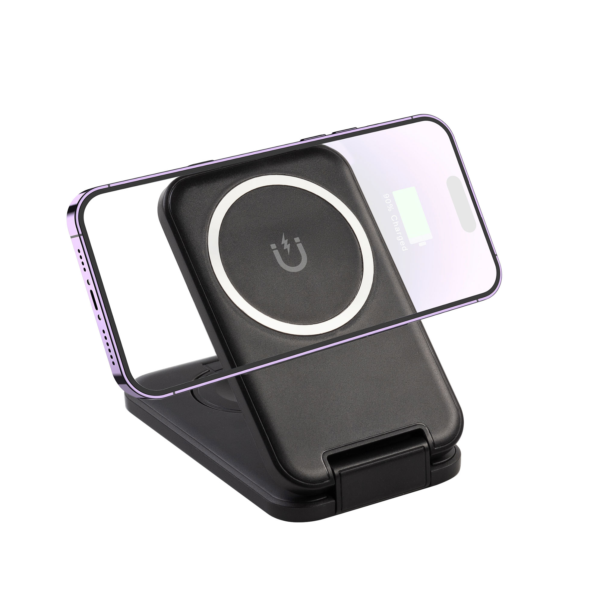 Складная беспроводная (15W) зарядная станция "Slap" с MagSafe-7