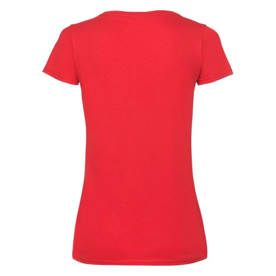 Футболка женская LADY FIT V-NECK T 210, красный-1