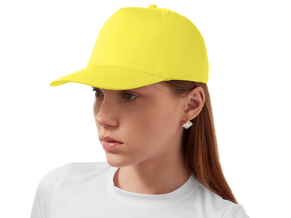 Бейсболка Мемфис 230 5-панельная, yellow-2
