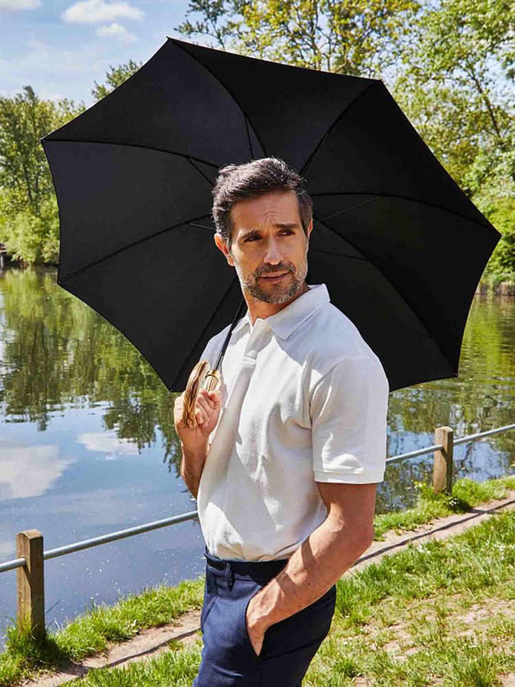 Зонт-трость Commissioner, черный-1