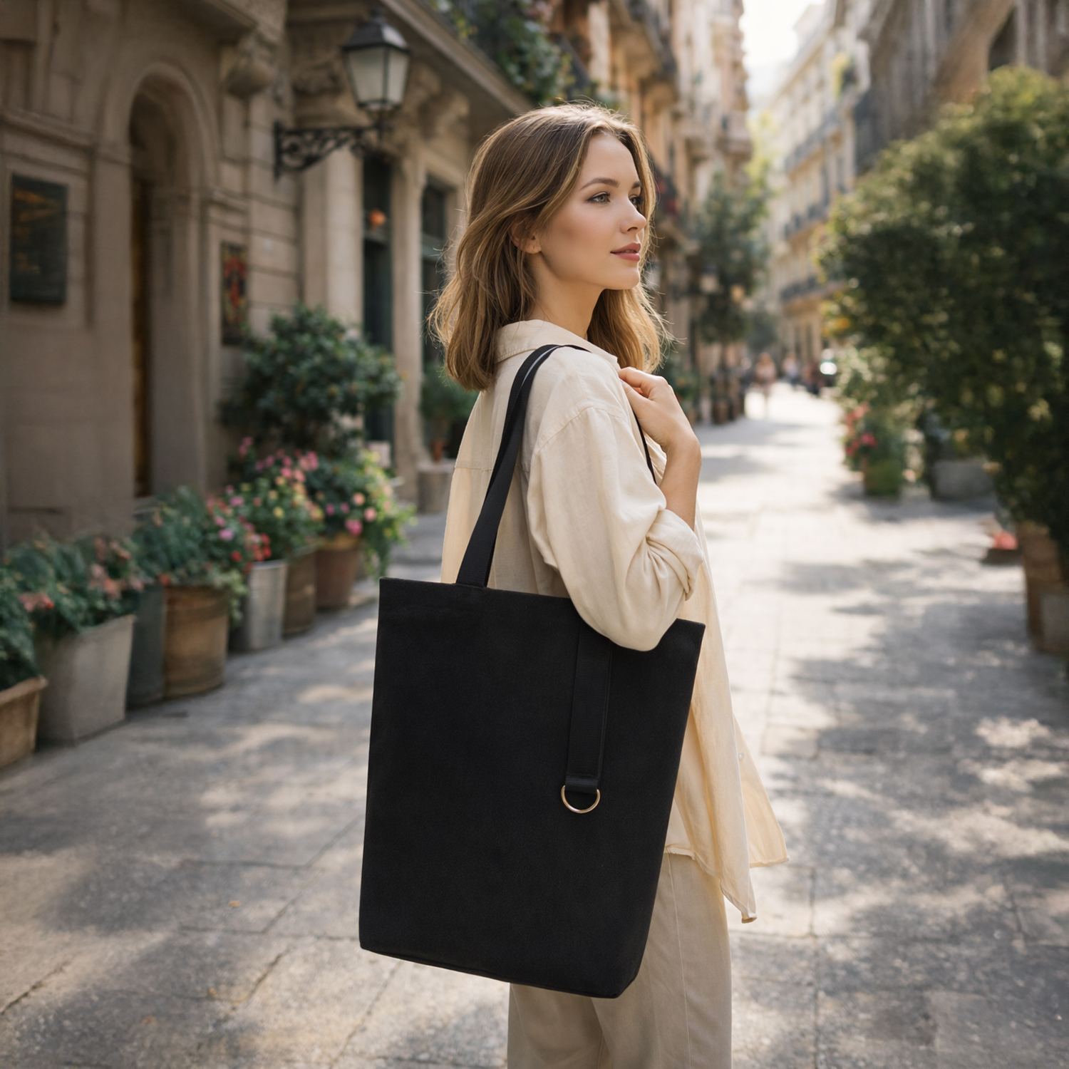 Шоппер/рюкзак Superbag Transformer, с молнией и двумя отделениями (черный)-10