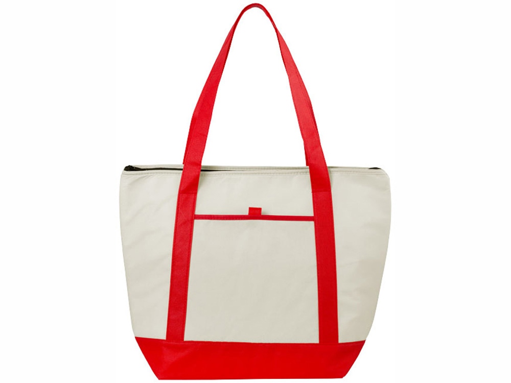 Сумка-холодильник Lighthouse, натуральный/красный-4