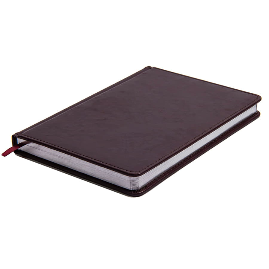 Ежедневник недатированный Joy, формат А5, в линейку, бордовый-3