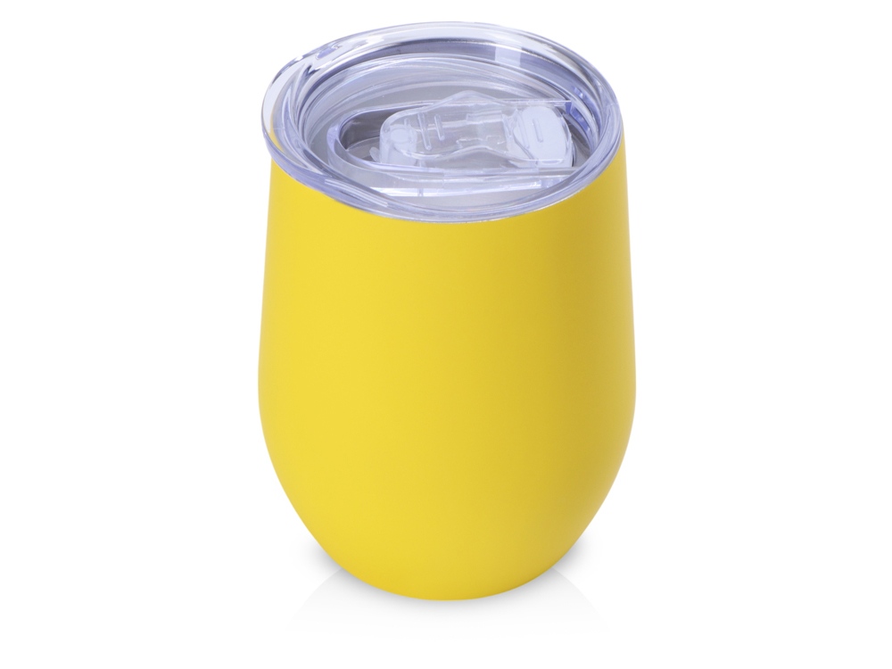 Термокружка Vacuum mug C1, soft touch, 370мл, желтый-0