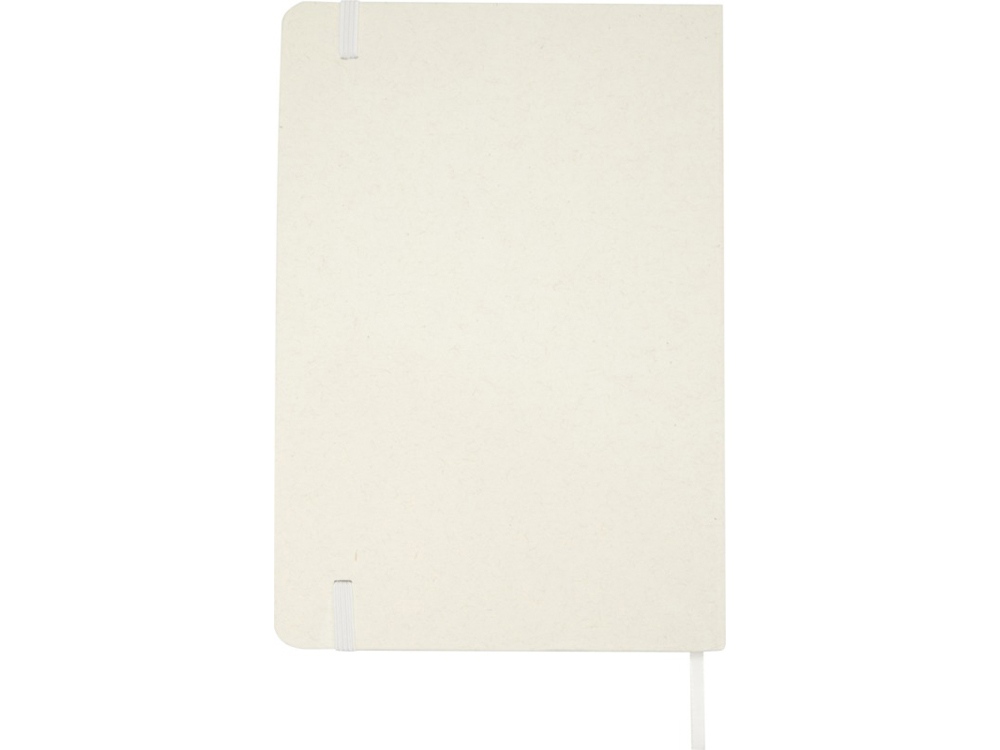 Bass блокнот формата А5 из переработанных материалов, с линованными страницами - Белый-2