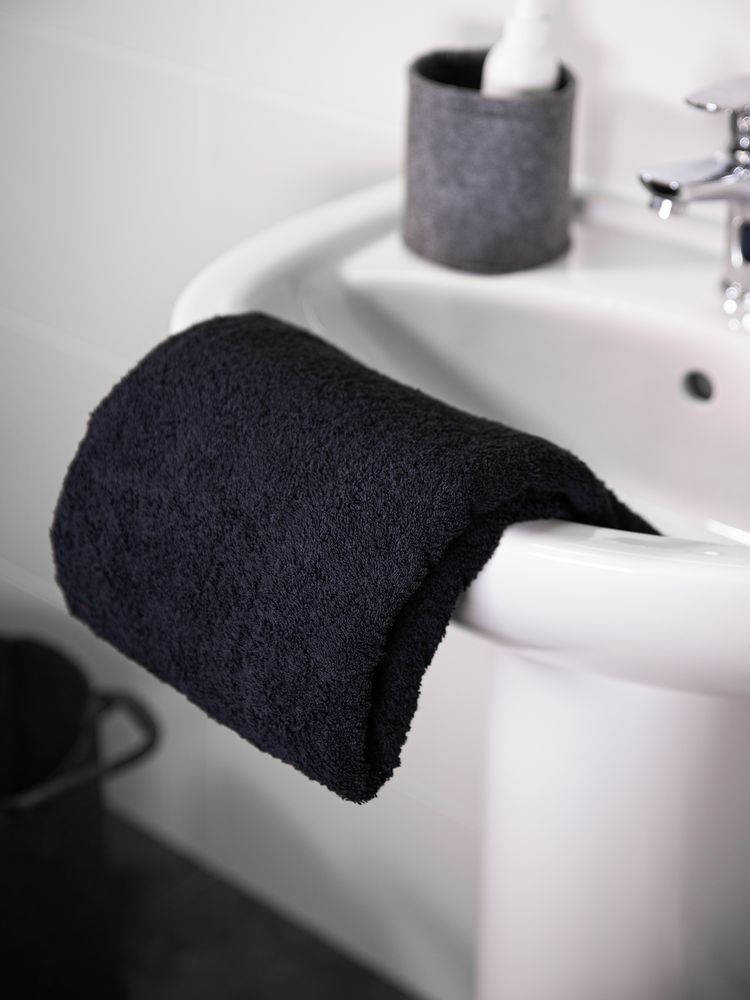 Полотенце Odelle, большое, черное-3