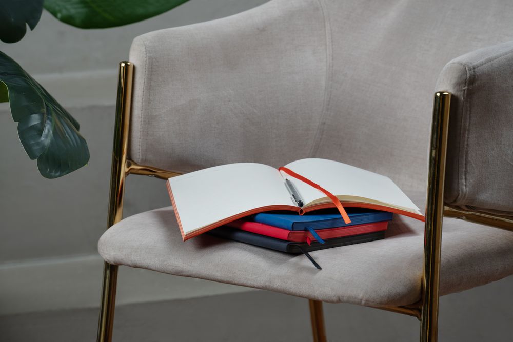 Ежедневник Flat, недатированный, красный-4