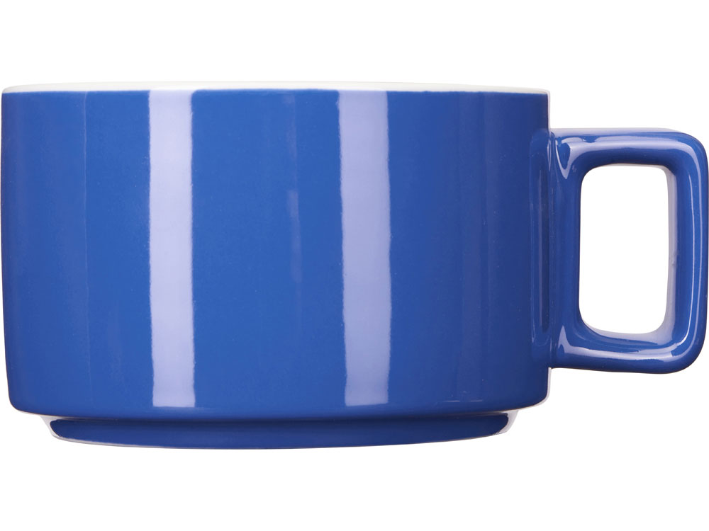 Набор чашка с бамбуковым блюдцем Sheffield, синий-1