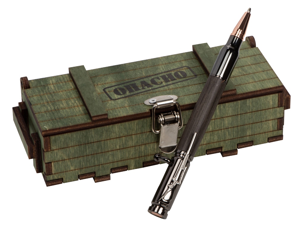 Ручка шариковая Морёный дуб-2