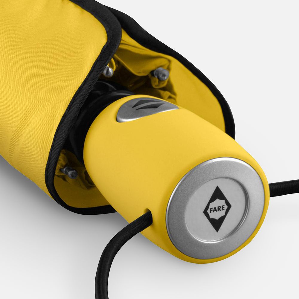 Зонт складной AOC, желтый-4