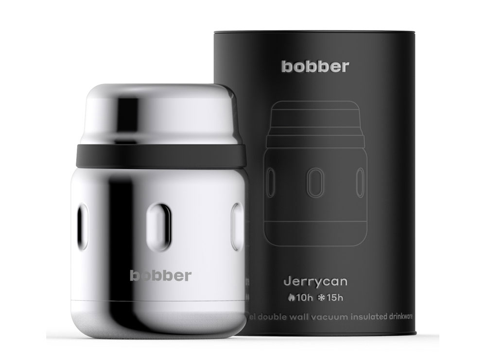 Термос для еды, вакуумный, бытовой, тм bobber. Объем 0.47 литра. Артикул Jerrycan-470 Glossy-0