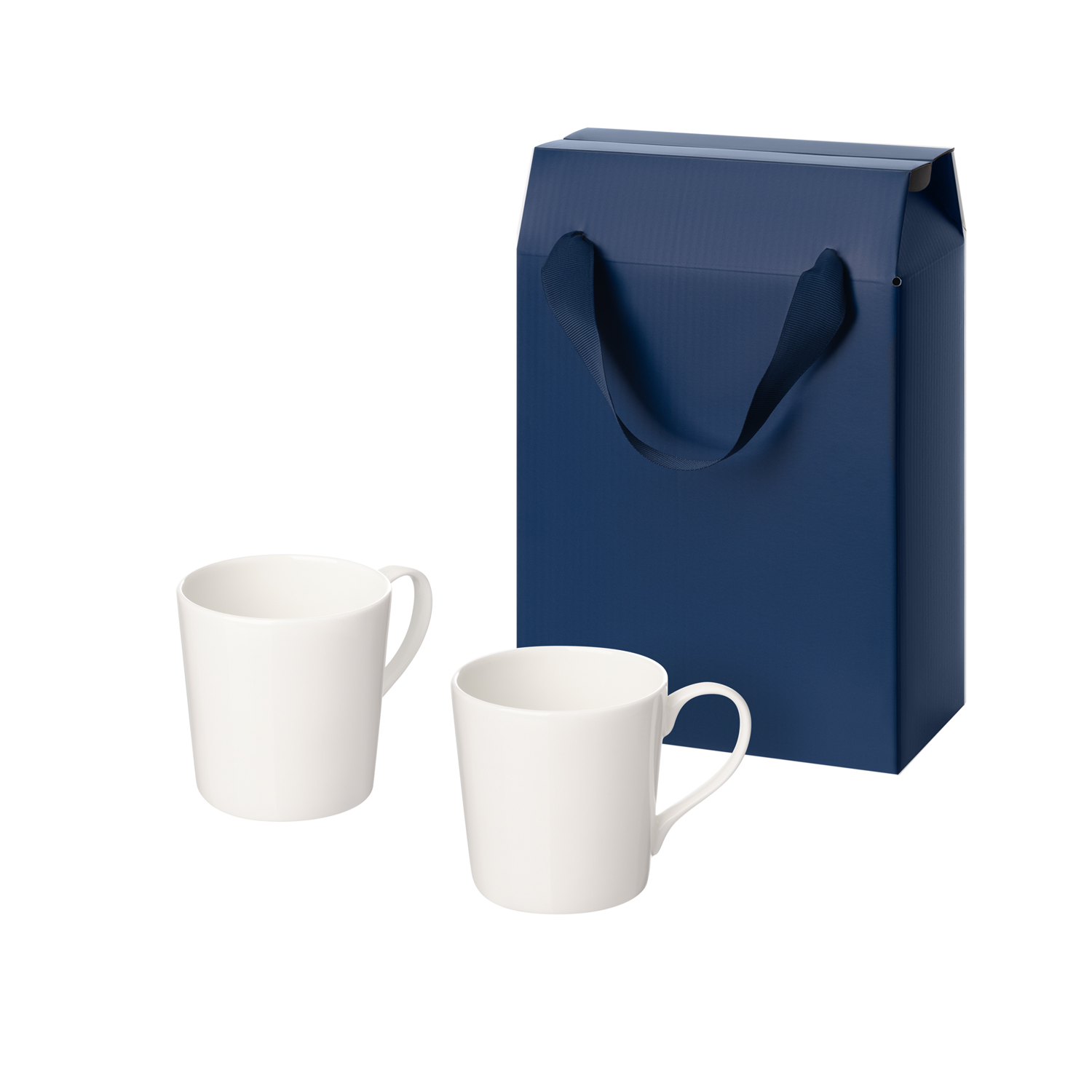 Подарочный набор Сиена (Siena) в коробке-пакете (две фарфоровых кружки)-0