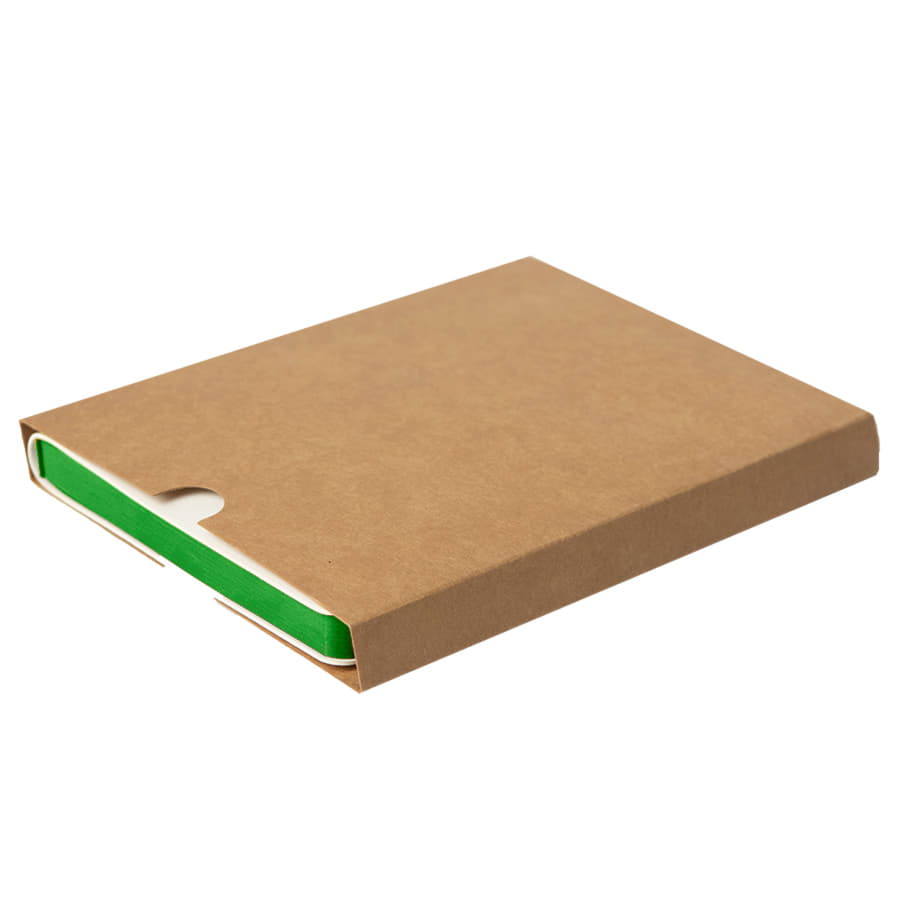 Ежедневник недатированный Stellar, А5, белый, кремовый блок  в линейку, с зеленым обрезом, белый, зеленый-9