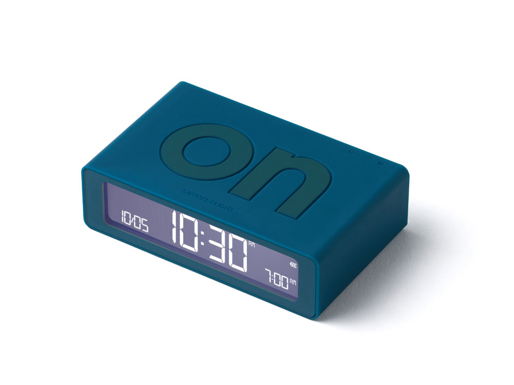 Часы настольные Flip Mini, темно-бирюзовый-0