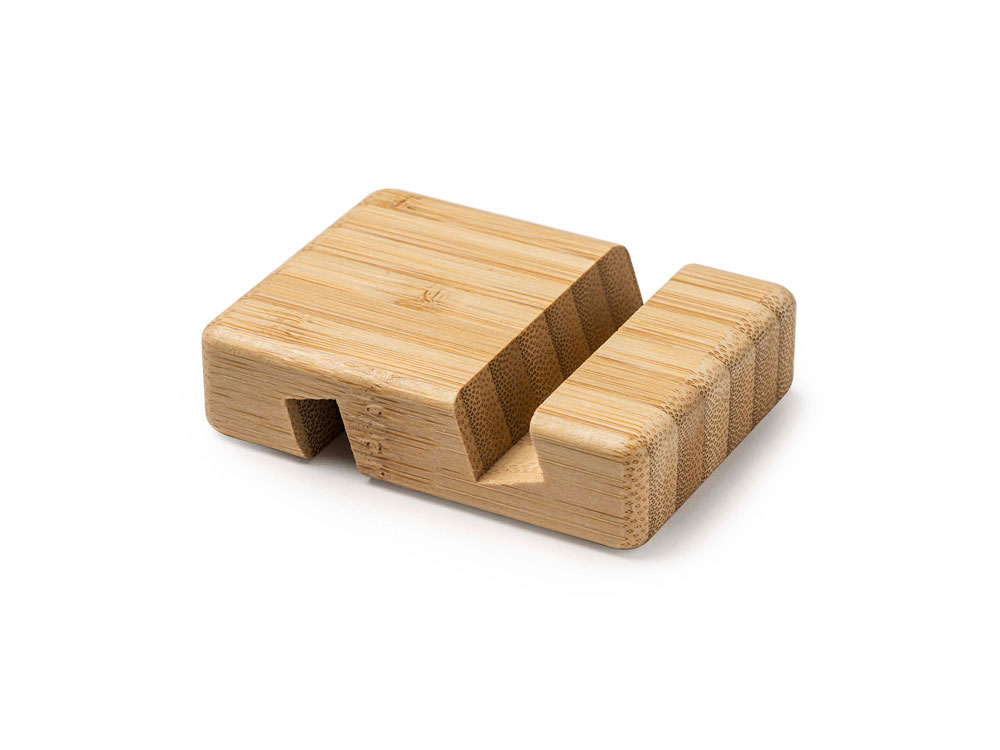 Подставка из бамбука ANTIX для мобильных устройств, планшетов или смартфонов, бежевый-0