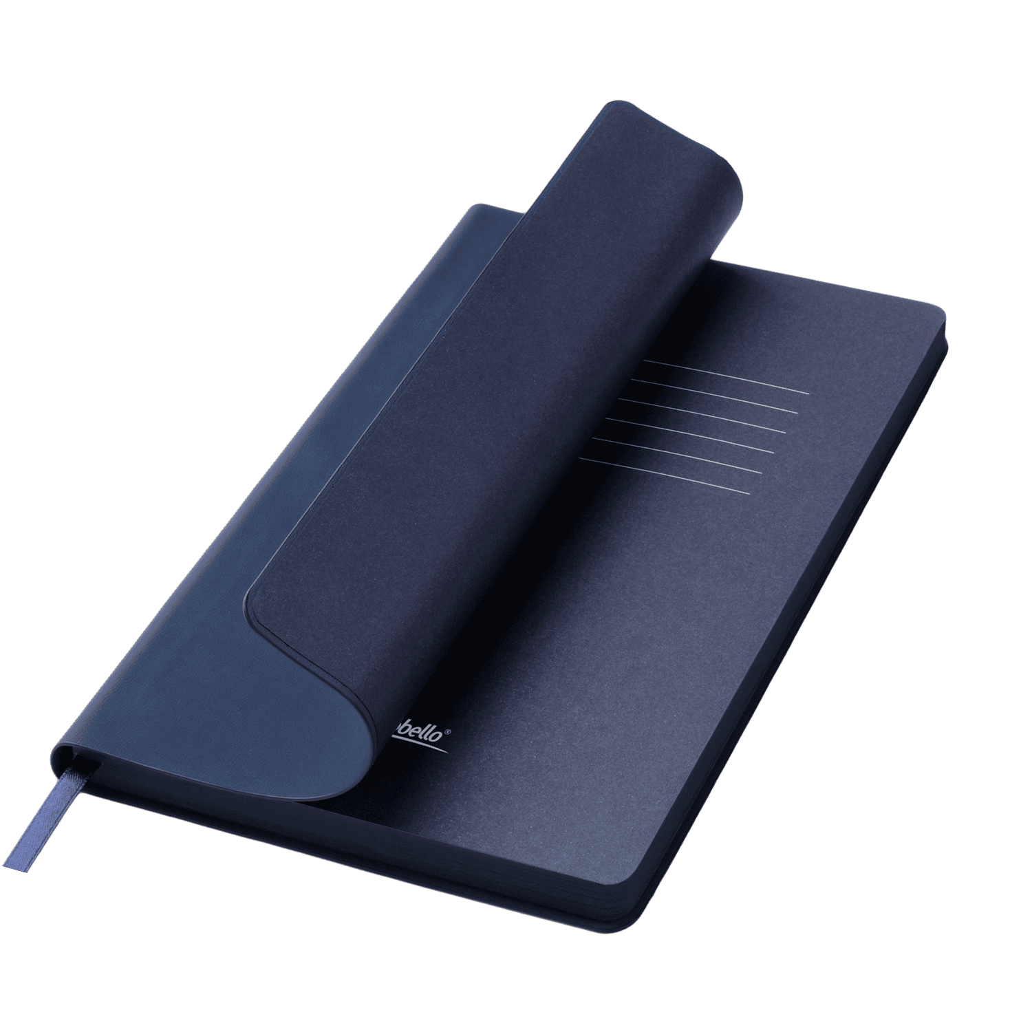 Ежедневник Latte soft touch недатированный, синий-0