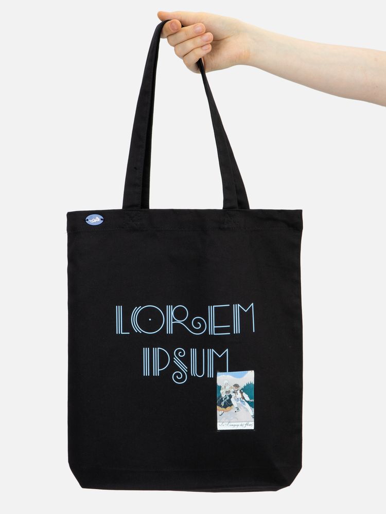 Холщовая сумка Avoska, черная-5