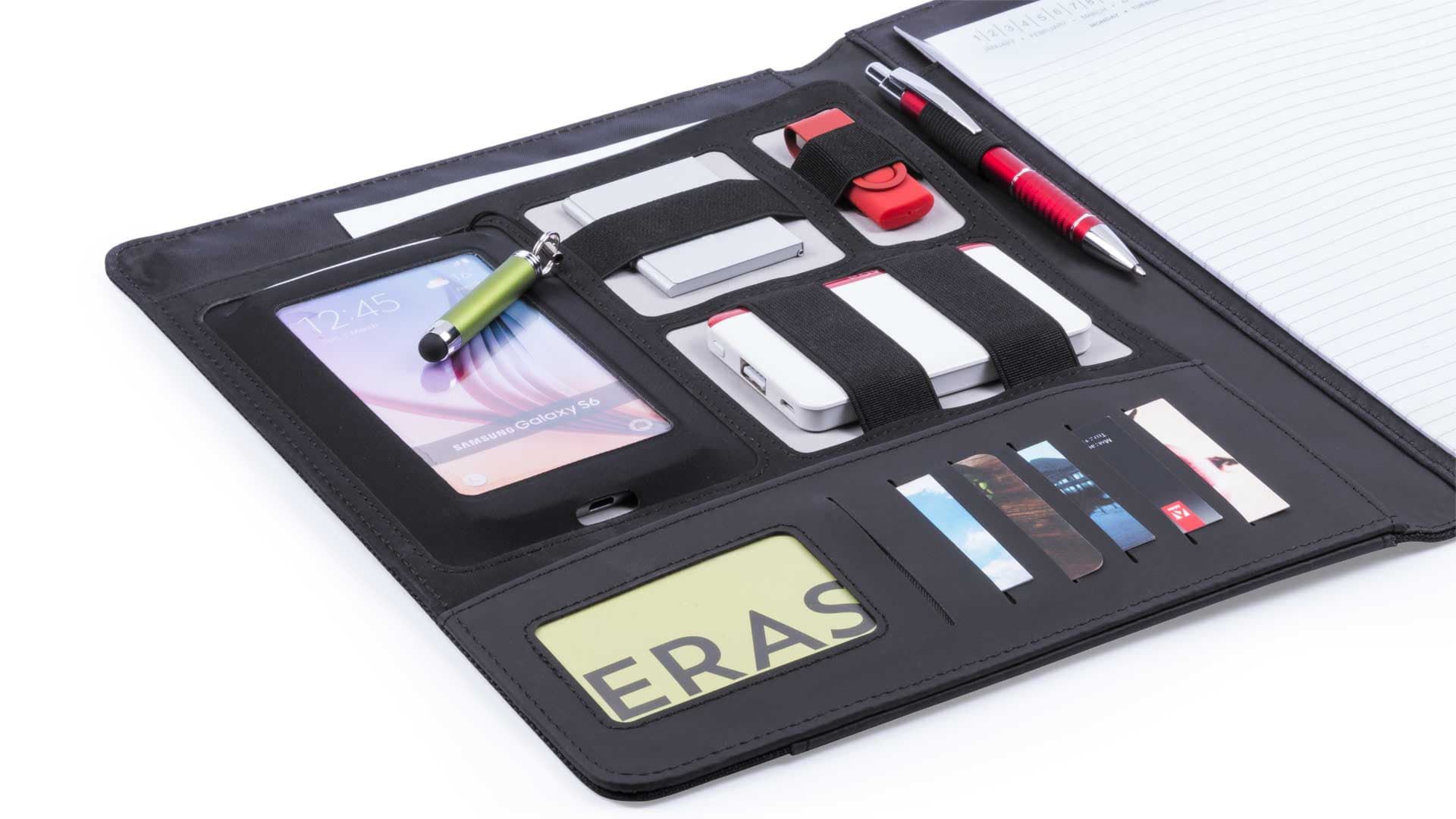 Папка BRETUX, черный, полиэстер, искусственная кожа, черный-2