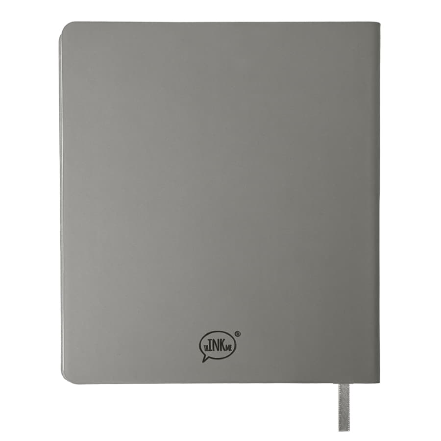 Бизнес-блокнот CUBI, B6+, в линейку, серый-2