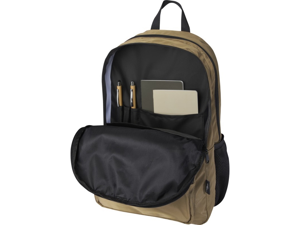 Рюкзак для ноутбука Trend Plus 15GRS из переработанного материала объемом 20 литров, зеленый лесной-5