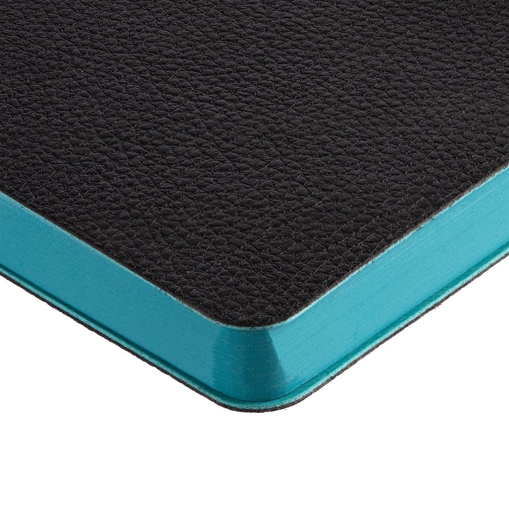 Ежедневник Boom, недатированный, черный с бирюзовым-4