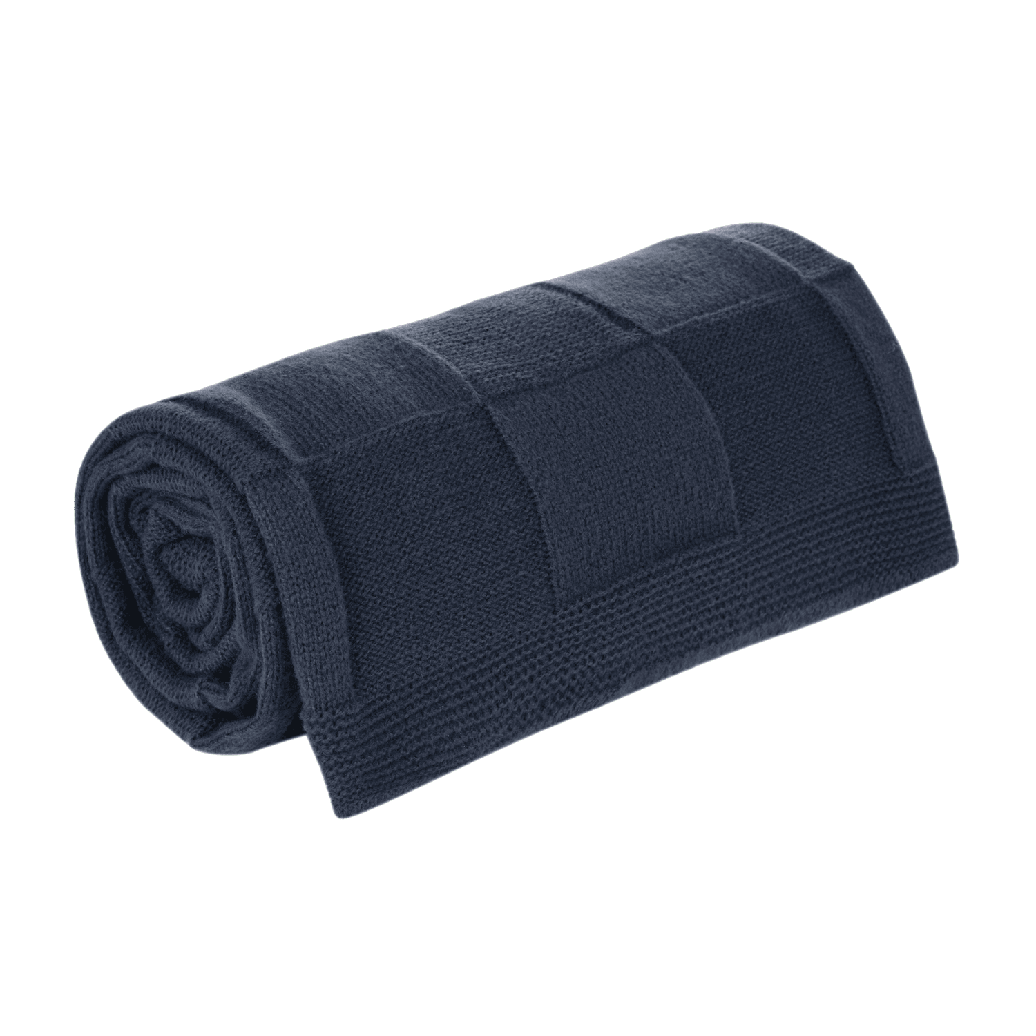 Плед Cella Soft вязаный, 160*90 см, синий-1