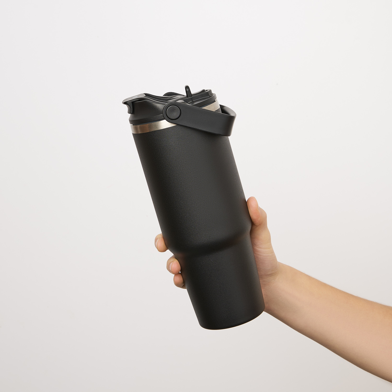 Термокружка вакуумная Montana, черный-10