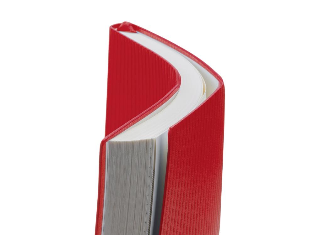 Набор блокнот в гибкой обложке А5 и металлическая шариковая ручка Nabokov, красный-6