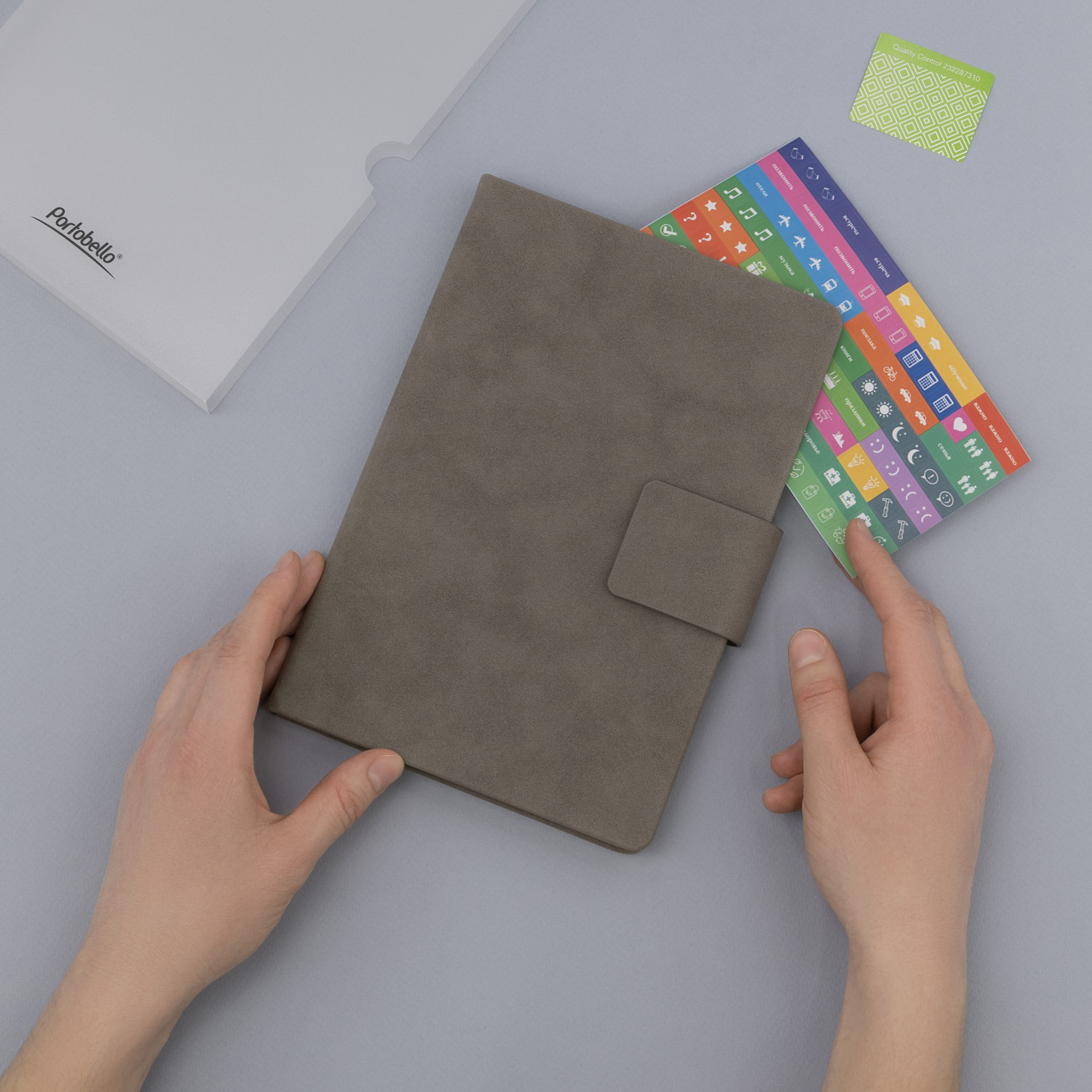 Ежедневник Ritz недатированный, бежевый, твердая обложка-12