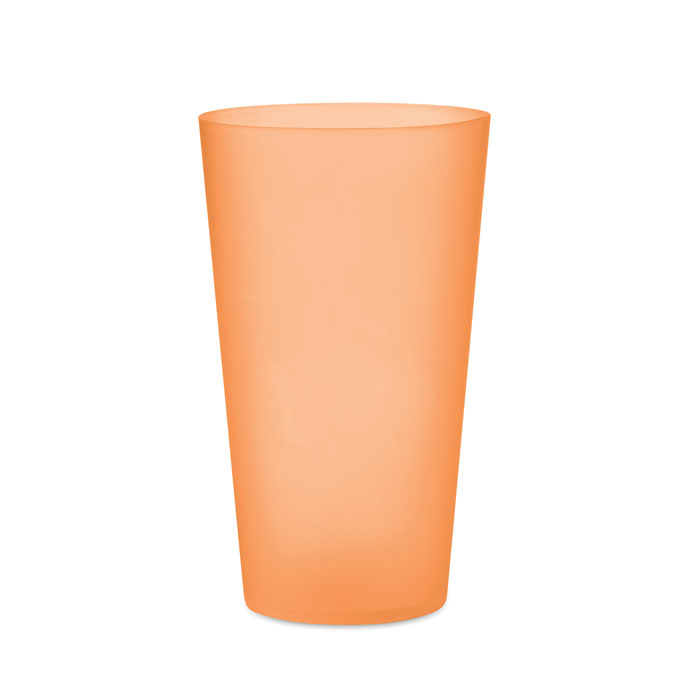 Reusable event cup 500ml, прозрачно-оранжевый-0