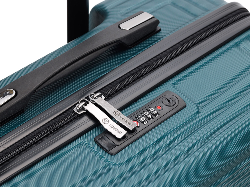 Чемодан TORBER Onego, зелёный, ABS-пластик, 69,5 х 46 х 26 см, 69 л-7