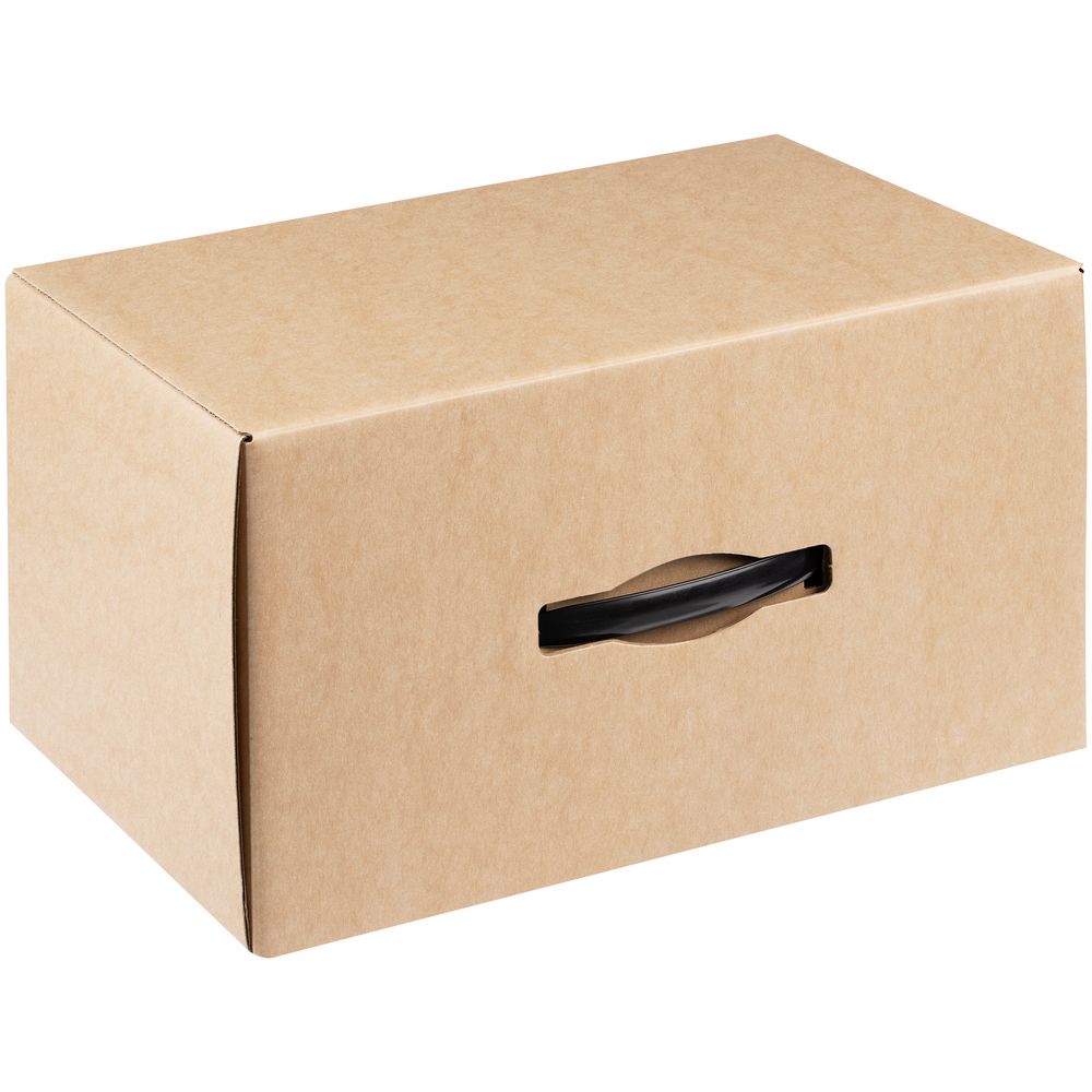 Коробка Matter High Light, крафт с черной ручкой-1