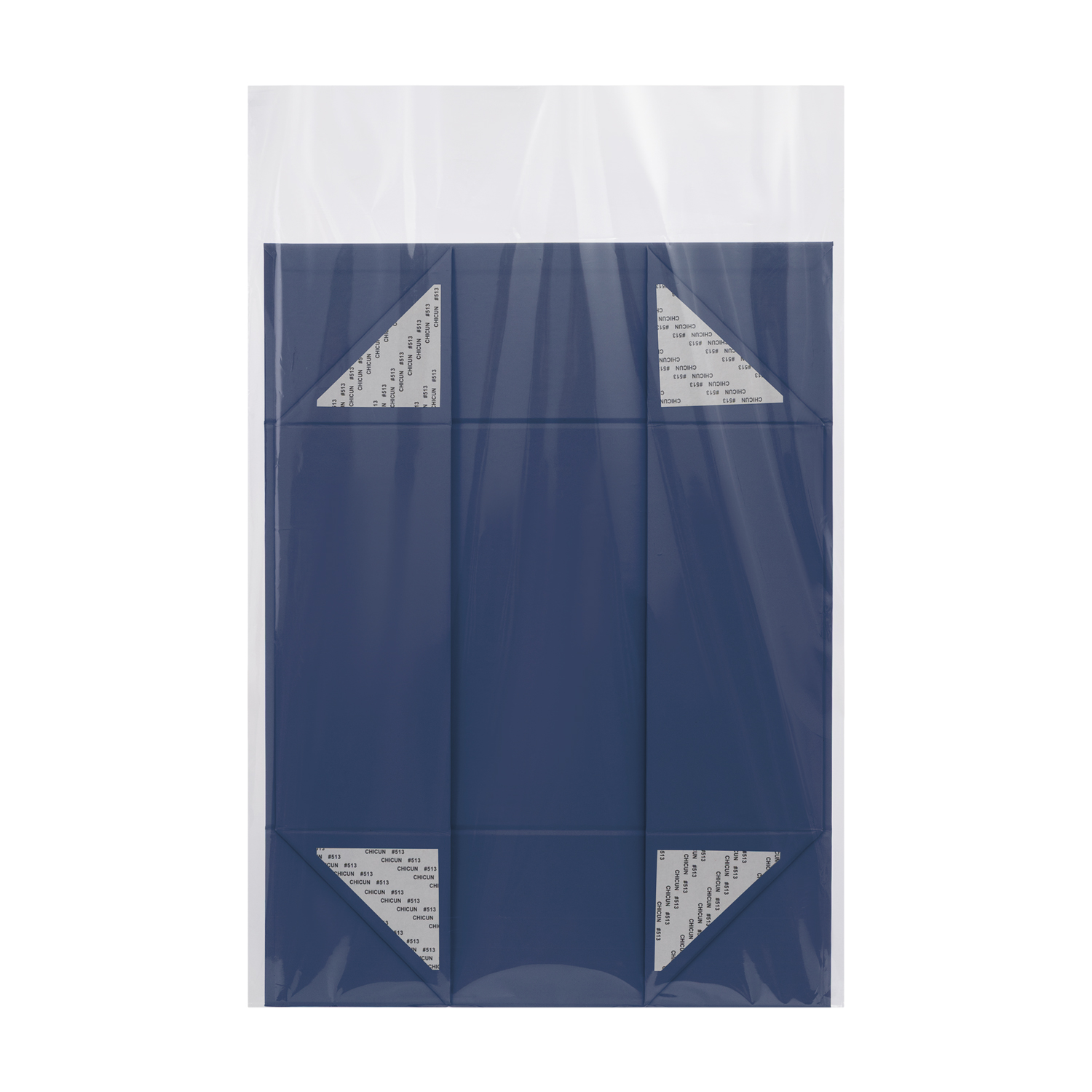 Подарочная коробка-трансформер средняя, синяя-4