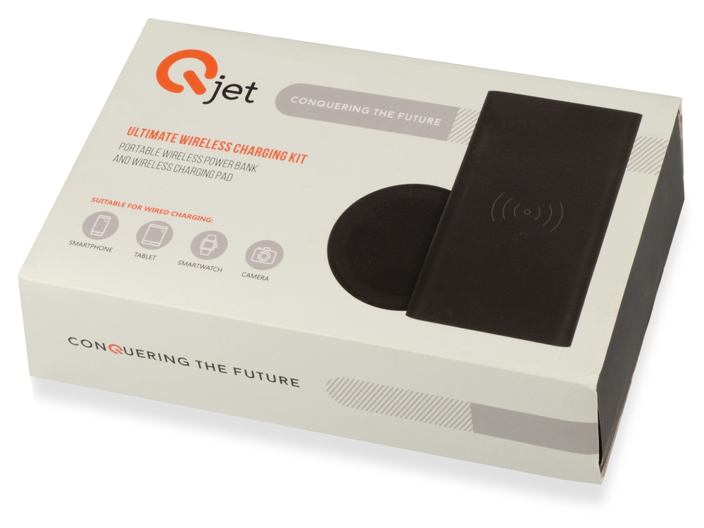 Портативный набор с беспроводным зарядным устройством (power bank) Force, 8000 mAh-12