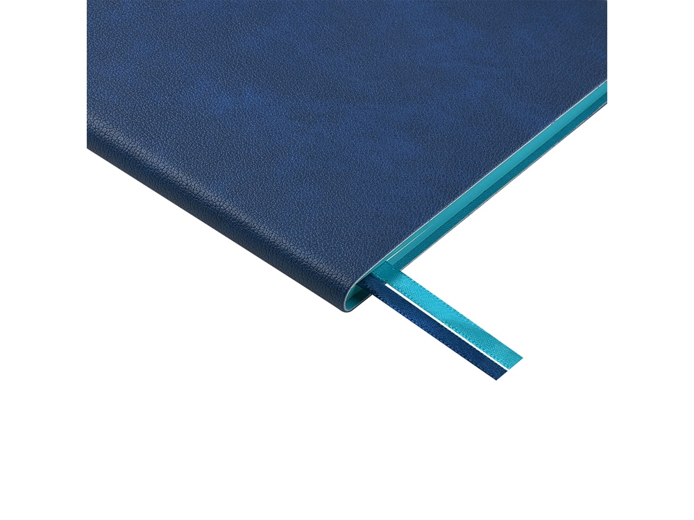 Блокнот А5 Boston, синий с голубым срезом-5