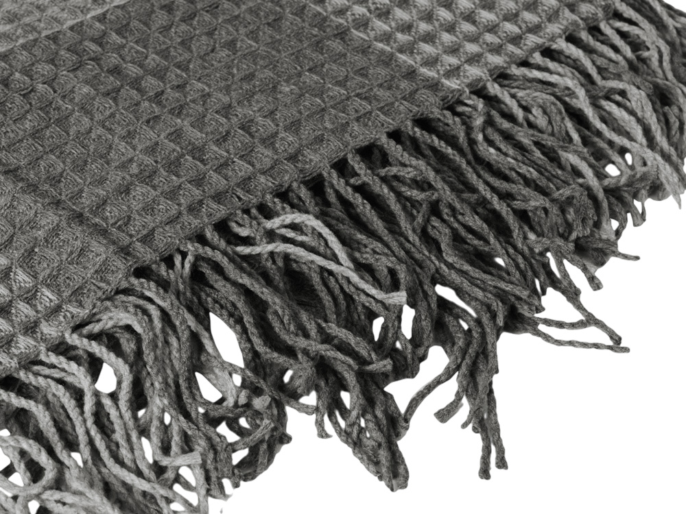 Плед акриловый Gaufre, серый-4