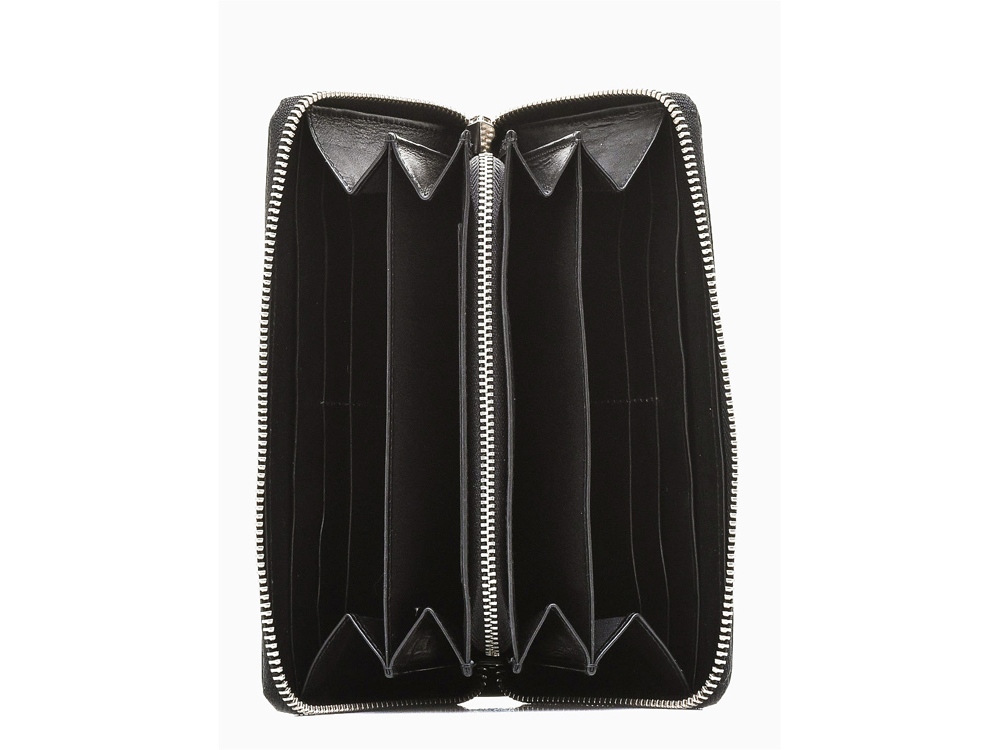 Кошелёк BUGATTI Atlanta, на молнии, чёрный, натуральная воловья кожа, 19,5х2,5х10,5 см-6