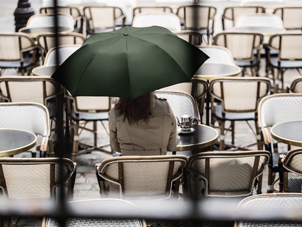 Зонт складной Mini Hook, черный-2