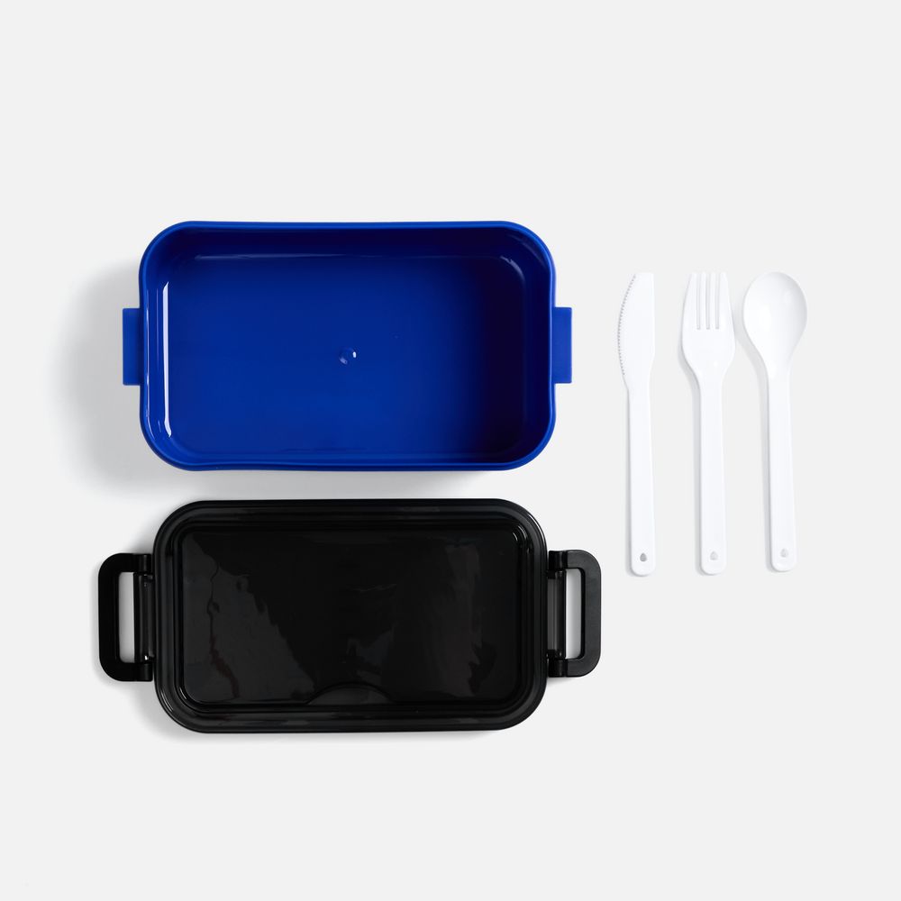 Ланчбокс Pranzo, синий с черным-2